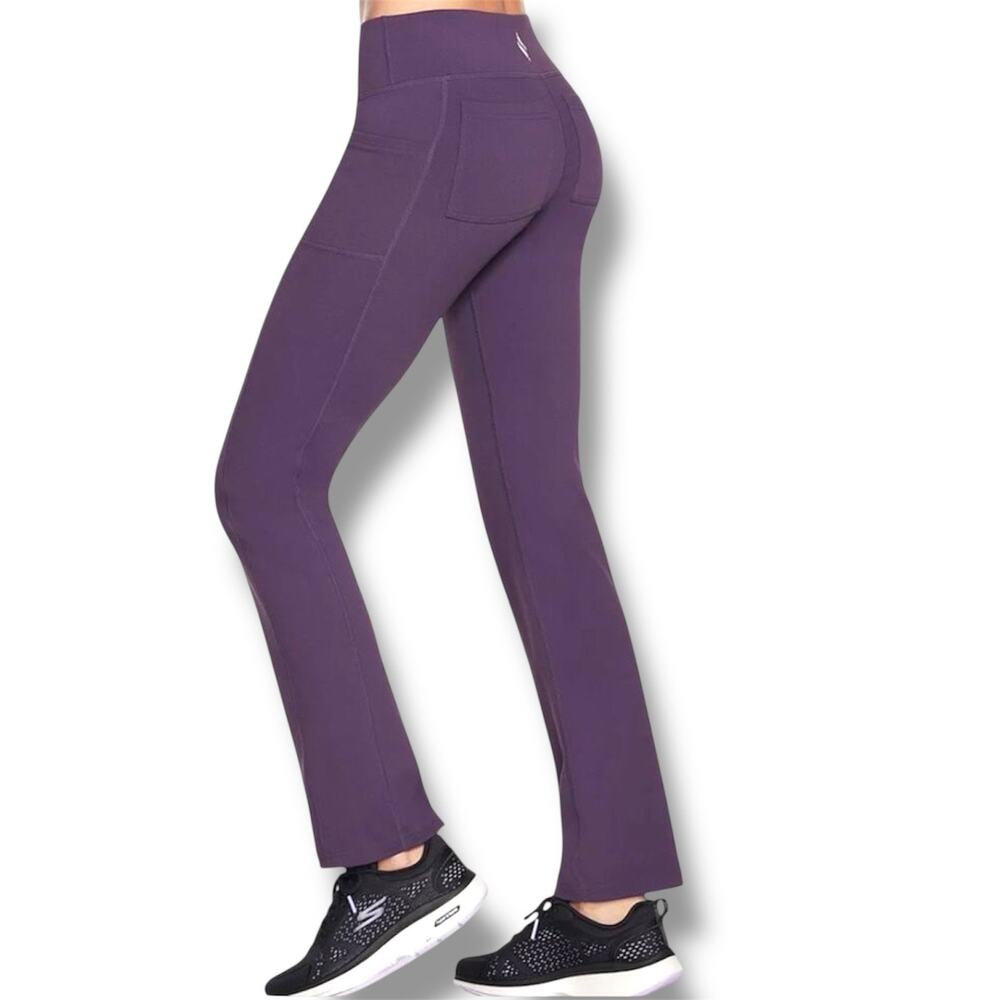 51. SKECHERS | GOFLEX High-Waisted Bootcut Pants – Size Small